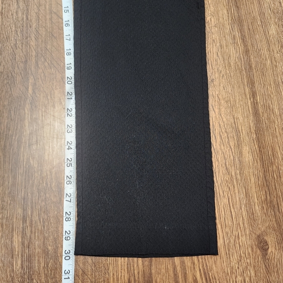 Zac & Rachel Textured Fabric Black Pull On Black Pants Size 16 - Picture 6 of 9